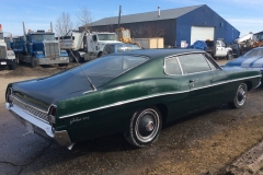 Year: 1968 Make: Ford Model: Galaxy 500 Colour: Green Style: 2 Door Fastback Engine: 390 Transmission: Auto Interior: Excellent condition – black Kilometers: Additional Info: Registration  : BC (current) Asking Price: $7,500 OBO