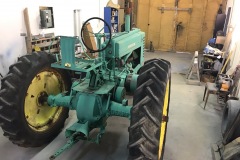 JD Tractor Year: c. 1940 Make: JD Model: A Style:  Engine: A Transmission: Interior: KM: Add info: Runs, new paint Price: $4500 or OBO